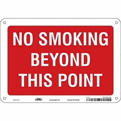 Safety Sign 7 in x 10 in Aluminum