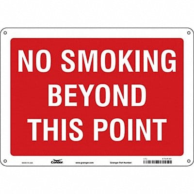 Safety Sign 10 in x 14 in Aluminum