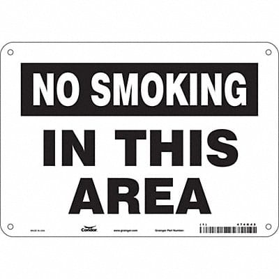 Safety Sign 7 in x 10 in Aluminum