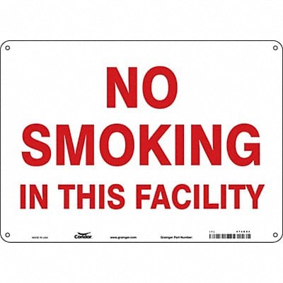 Safety Sign 10 in x 14 in Aluminum