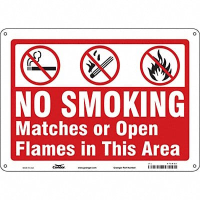 Safety Sign 10 inx14 in Aluminum