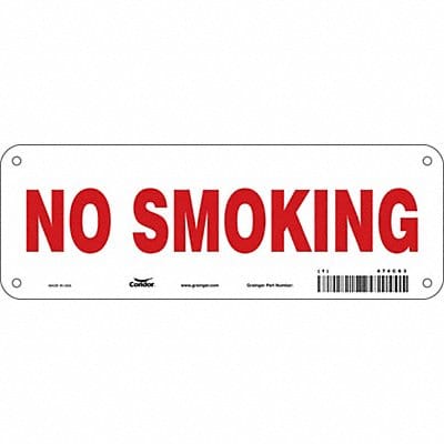 Safety Sign 3.5in x 10in Aluminum