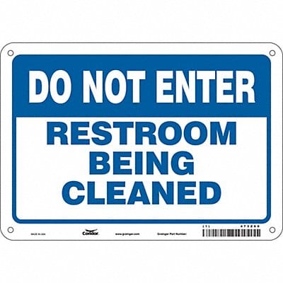 Safety Sign 7 in x 10 in Aluminum