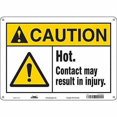 Safety Sign 10 in x 14 in Polyethylene