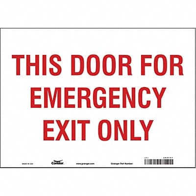 Safety Sign 10 in x 14 in Vinyl