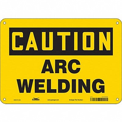 Safety Sign 7 in x 10 in Aluminum