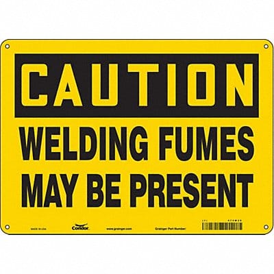 Safety Sign 10 inx14 in Polyethylene