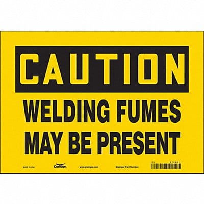 Safety Sign 7 in x 10 in Vinyl