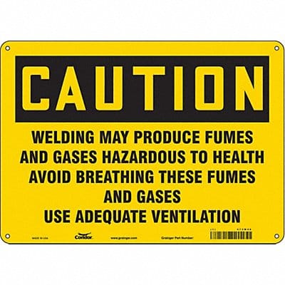 Safety Sign 10 inx14 in Polyethylene