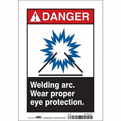 Safety Sign 10 inx7 in Vinyl