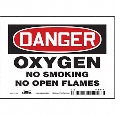 Safety Sign 5 inx7 in Vinyl