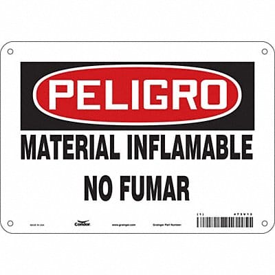 Safety Sign 7 inx10 in Polyethylene