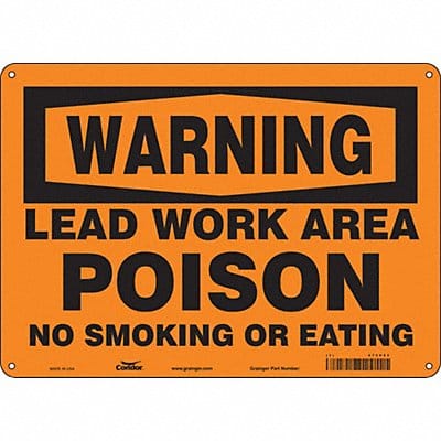 Safety Sign 10 inx14 in Aluminum