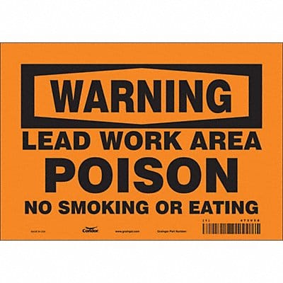 Safety Sign 7 inx10 in Vinyl