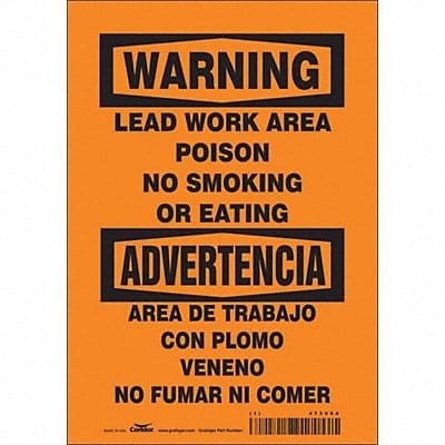 Safety Sign 10 in x 7 in Vinyl