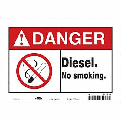 Safety Sign 7 in x 10 in Vinyl