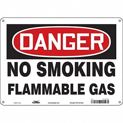 Safety Sign 10 inx14 in Aluminum