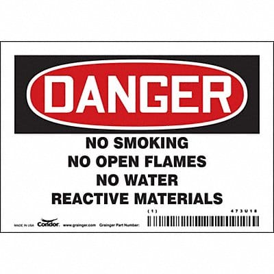 Safety Sign 3.5in x 5in Vinyl