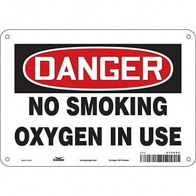 Safety Sign 7 inx10 in Polyethylene