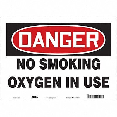 Safety Sign 10 inx14 in Vinyl