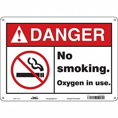 Safety Sign 10 inx14 in Aluminum