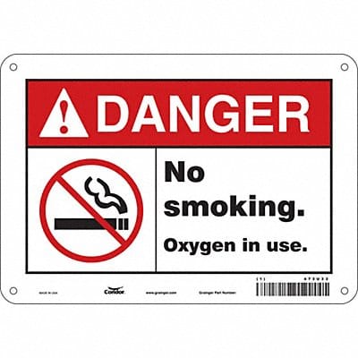 Safety Sign 7 inx10 in Polyethylene