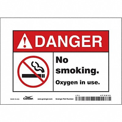 Safety Sign 5 inx7 in Vinyl