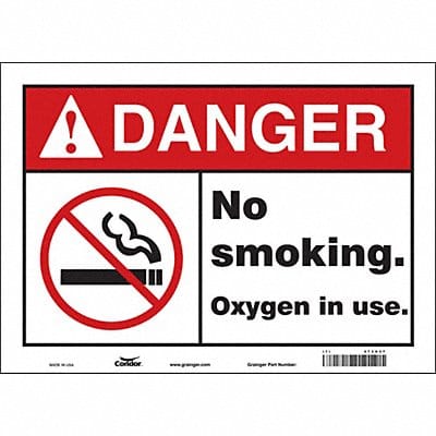 Safety Sign 10 inx14 in Vinyl