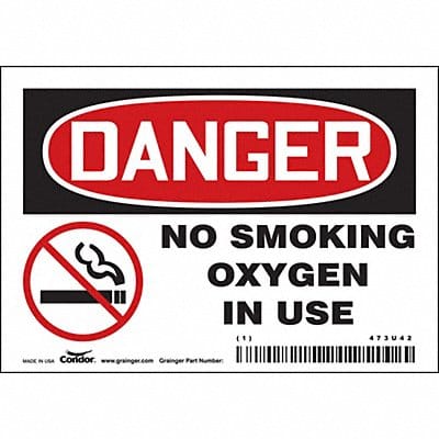 Safety Sign 3 1/2 inx5 in Vinyl