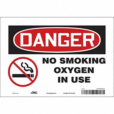 Safety Sign 7 inx10 in Vinyl