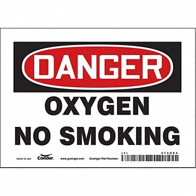 Safety Sign 5 in x 7 in Vinyl