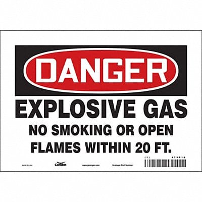 Safety Sign 7 in x 10 in Vinyl