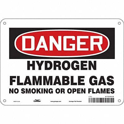 Safety Sign 7 in x 10 in Polyethylene