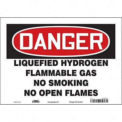 Safety Sign 10 in x 14 in Vinyl