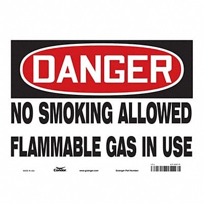 Safety Sign 10 in x 14 in Vinyl