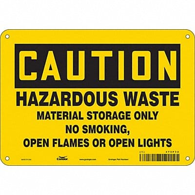 Safety Sign 7 inx10 in Polyethylene