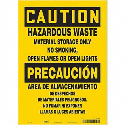 Safety Sign 14 in x 10 in Vinyl