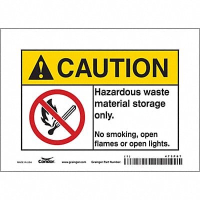 Safety Sign 5 inx7 in Vinyl