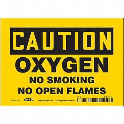 J8413 Safety Sign 5 inx7 in Vinyl