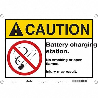 Safety Sign 10 inx14 in Aluminum