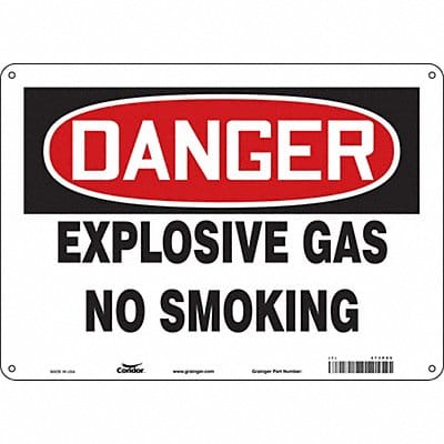 Safety Sign 10 in x 14 in Polyethylene