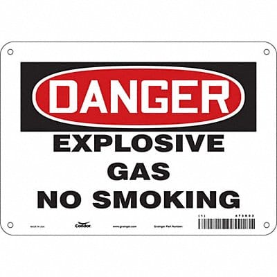 Safety Sign 7 in x 10 in Polyethylene