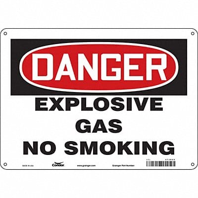 Safety Sign 10 inx14 in Polyethylene