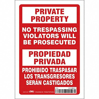 Safety Sign 10 in x 7 in Vinyl