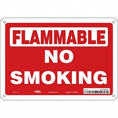 Safety Sign 10 W x 7 H Aluminum