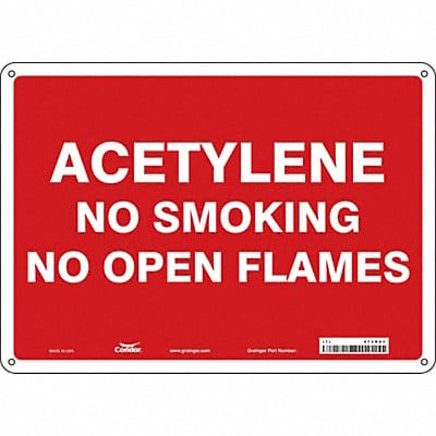 Safety Sign 10 inx14 in Aluminum