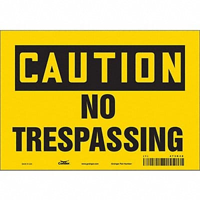 Safety Sign 7 in x 10 in Vinyl