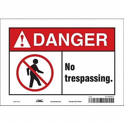 Safety Sign 7 in x 10 in Vinyl