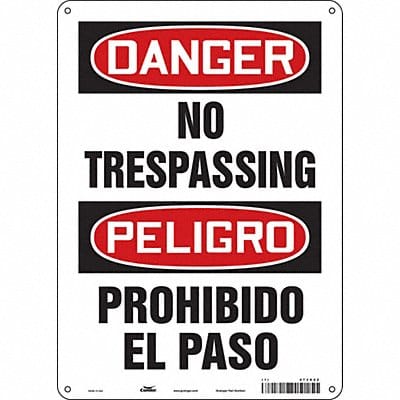 Safety Sign 14 inx10 in Aluminum