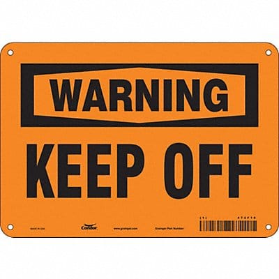 Safety Sign 7 in x 10 in Polyethylene